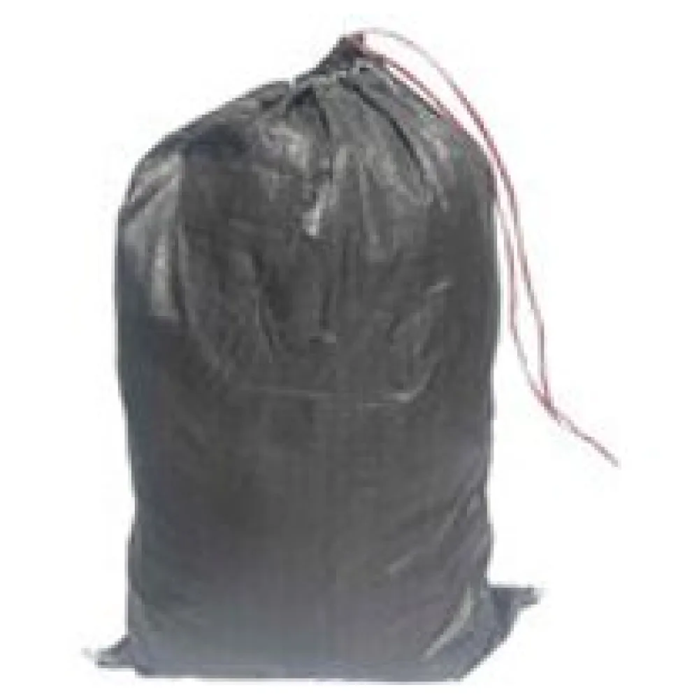 Schwerlastsack Gewebesack Hochwassersack Getreidesack Lagersack PP mit rotem Streifen und Band 500x800mm 30kg schwarz – Bild 3