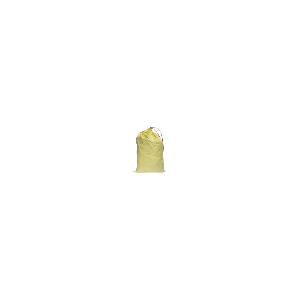 Schwerlastsack Gewebesack Hochwassersack Getreidesack Lagersack PP mit rotem Streifen, mit Band 500 x 800 mm 30kg gelb