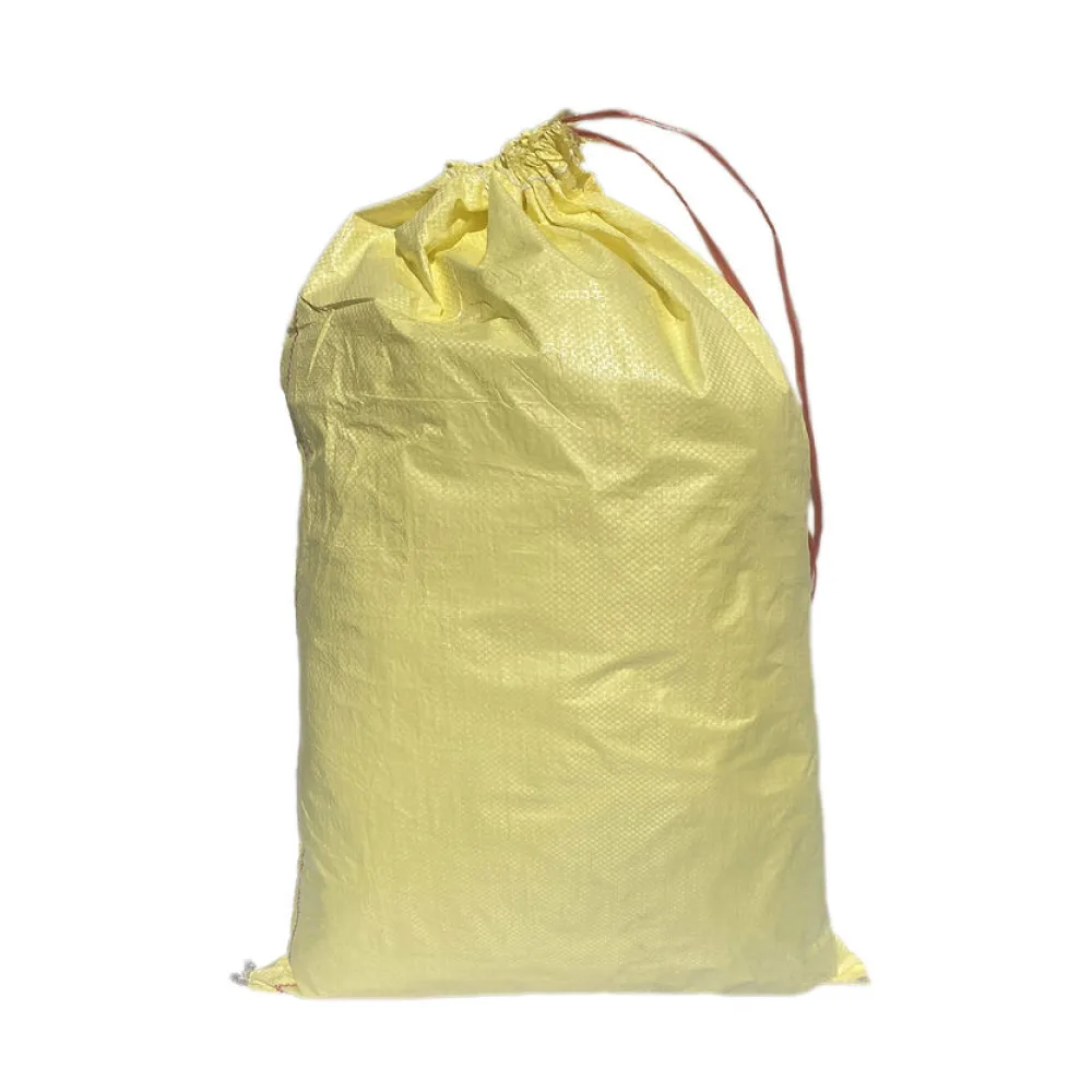 Schwerlastsack Gewebesack Hochwassersack Getreidesack Lagersack PP mit rotem Streifen, mit Band 500 x 800 mm 30kg gelb – Bild 2