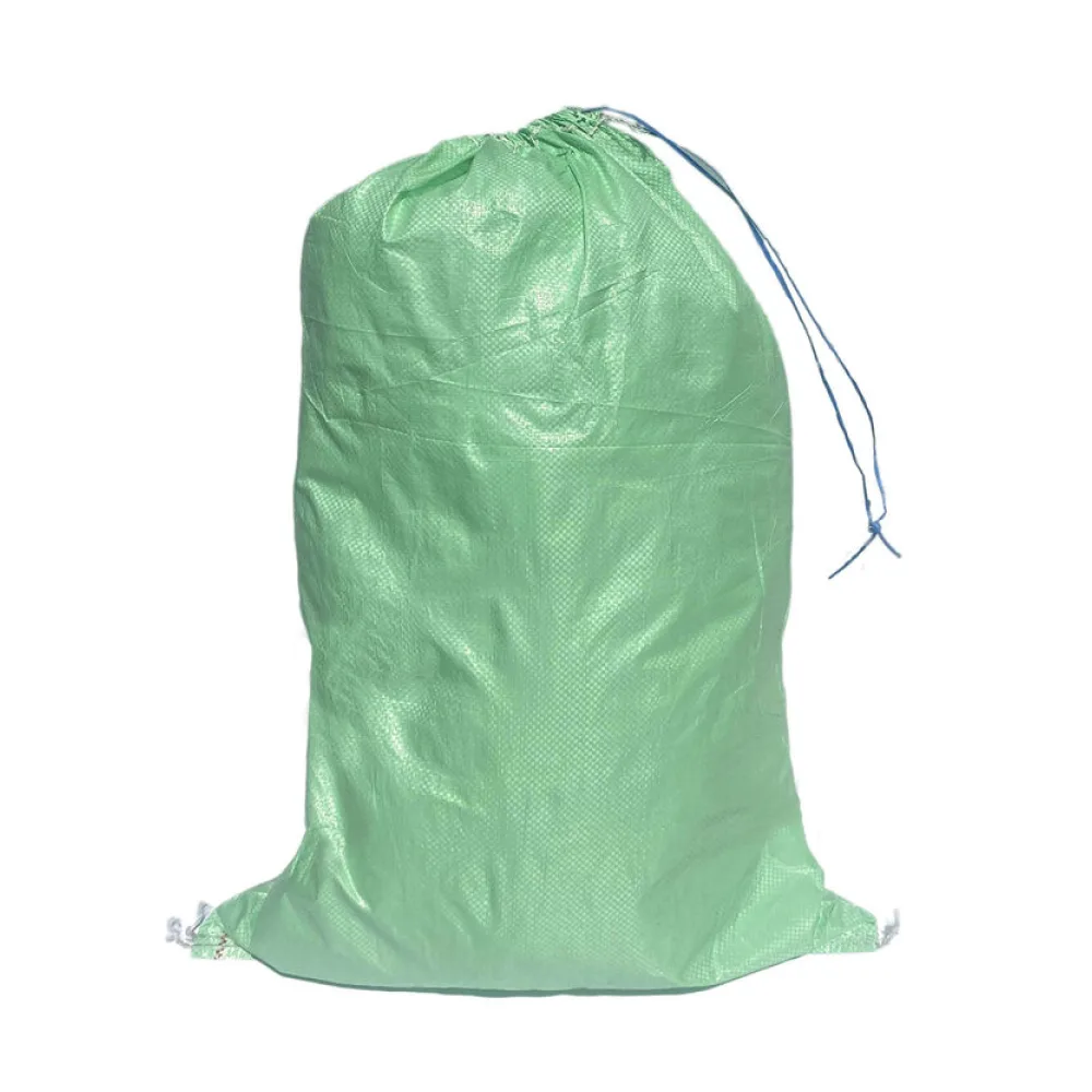 Schwerlastsack Gewebesack Hochwassersack Getreidesack Lagersack PP mit rotem Streifen, mit Band 500 x 800 mm 30kg grün – Bild 2