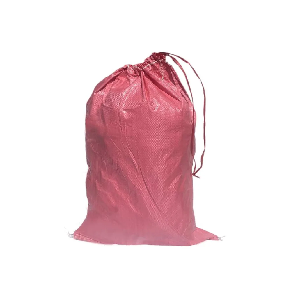 Schwerlastsack Gewebesack Hochwassersack Getreidesack Lagersack PP mit rotem Streifen, mit Band 500 x 800 mm 30 kg rosa – Bild 2