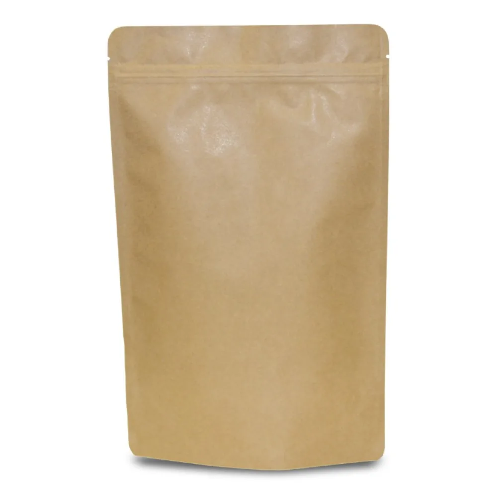 Standbodenbeutel Kraftpapier braun ALU-FREI 110x185x65mm, 250ml, 100 Stk. – Bild 2