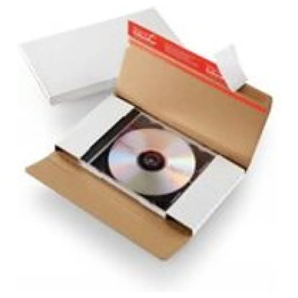 CD-Jewel-Mailer DIN Lang 225 x 125 x 12mm Selbstklebeverschluss & Aufreißfaden für 1 CD / DVD mit Hülle – Bild 3