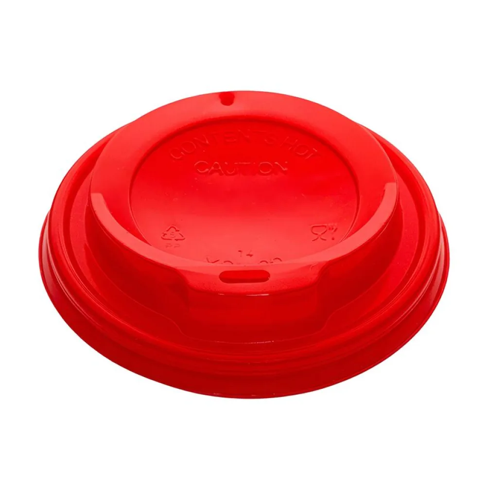 Domdeckel rot für Pappbecher COFFEE TO GO mit 80mm O, 100 Stk. – Bild 2