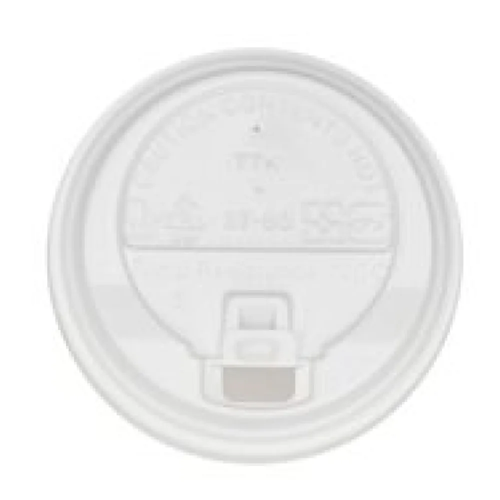 Domdeckel mit Verschlußklappe weiß für Pappbecher COFFEE TO GO 80mm O, 100 Stk.