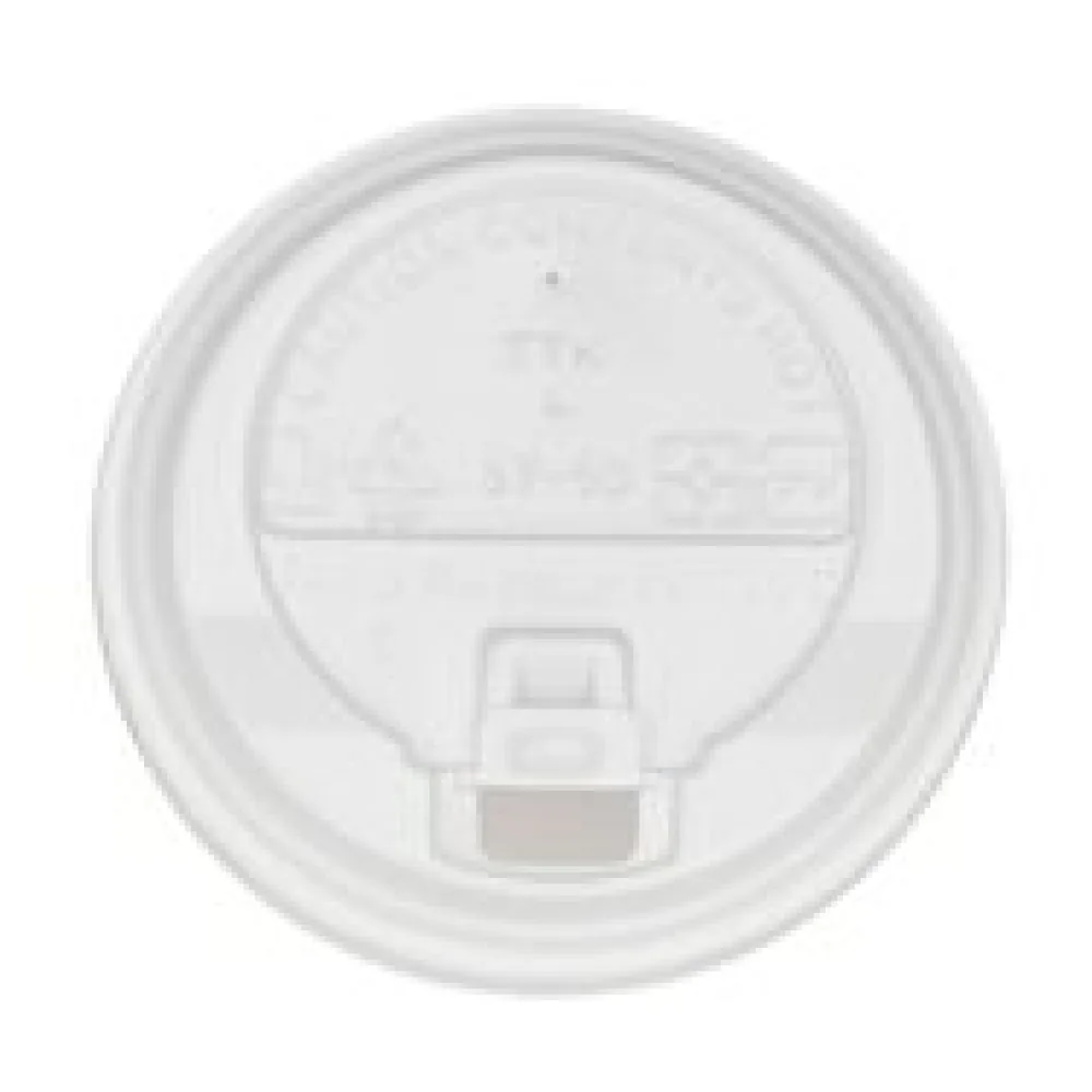 Domdeckel mit Verschlußklappe weiß für Pappbecher COFFEE TO GO 90mm O, 100 Stk.