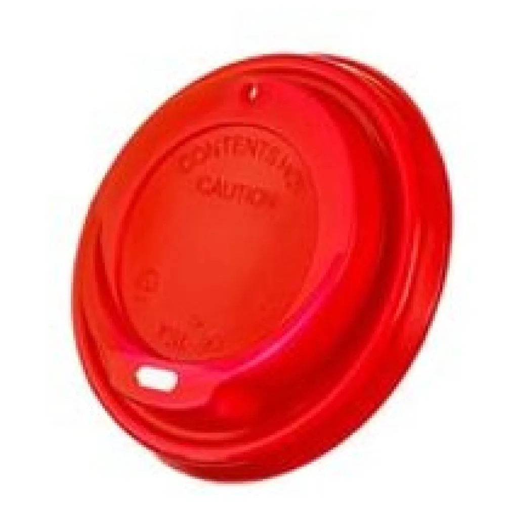 Domdeckel rot für Pappbecher COFFEE TO GO mit 90mm O, 100 Stk. – Bild 3