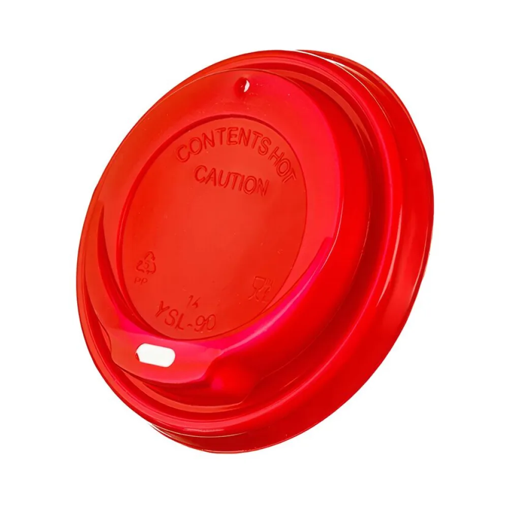 Domdeckel rot für Pappbecher COFFEE TO GO mit 90mm O, 100 Stk. – Bild 2