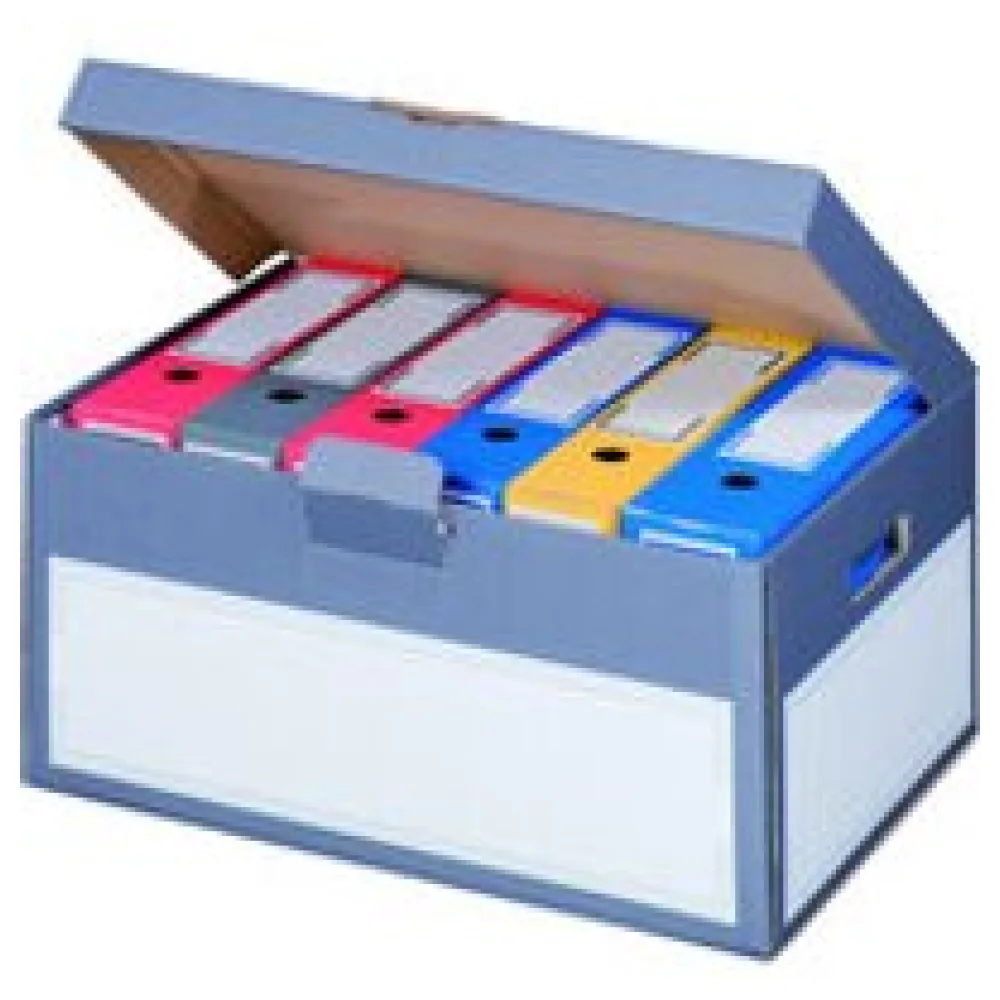 Archivbox mit Klappdeckel 522x333x268mm anthrazit – Bild 3
