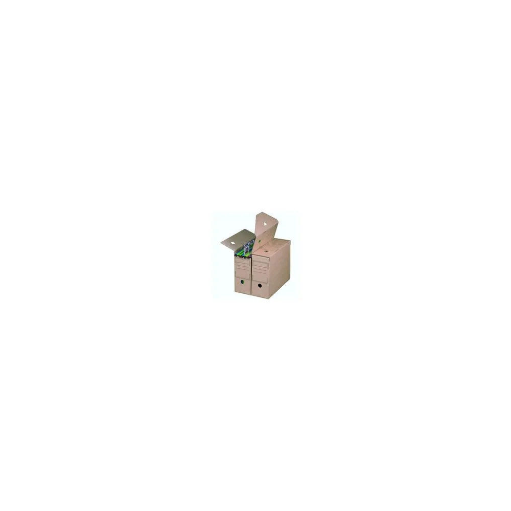 Archiv-Ablagebox für Hängemappen 328x115x239mm wiederverschließbar braun