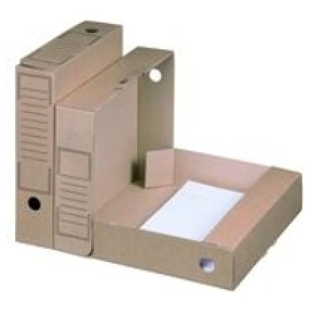 Archiv-Ablagebox 252x70x317mm wiederverschließbar braun – Bild 3