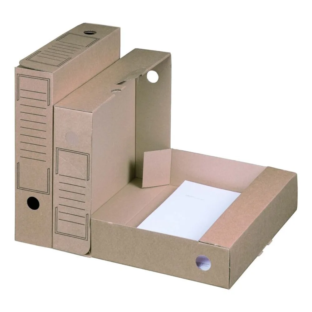 Archiv-Ablagebox 252x70x317mm wiederverschließbar braun – Bild 2