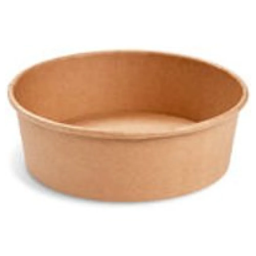 Salatschalen Feinkostschalen braun O185mm Pappe PE-beschichtet 1100ml, 50 Stk. – Bild 3
