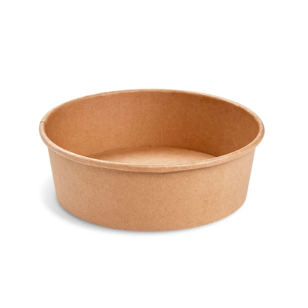 Salatschalen Feinkostschalen braun O185mm Pappe PE-beschichtet 1100ml, 50 Stk. – Bild 2