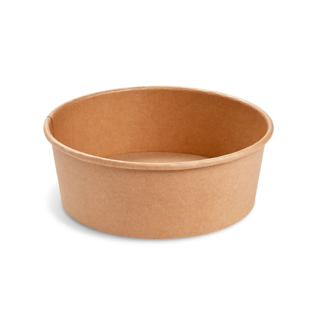 Salatschalen Feinkostschalen braun O185mm Pappe PE-beschichtet 1300ml, 50 Stk. – Bild 2