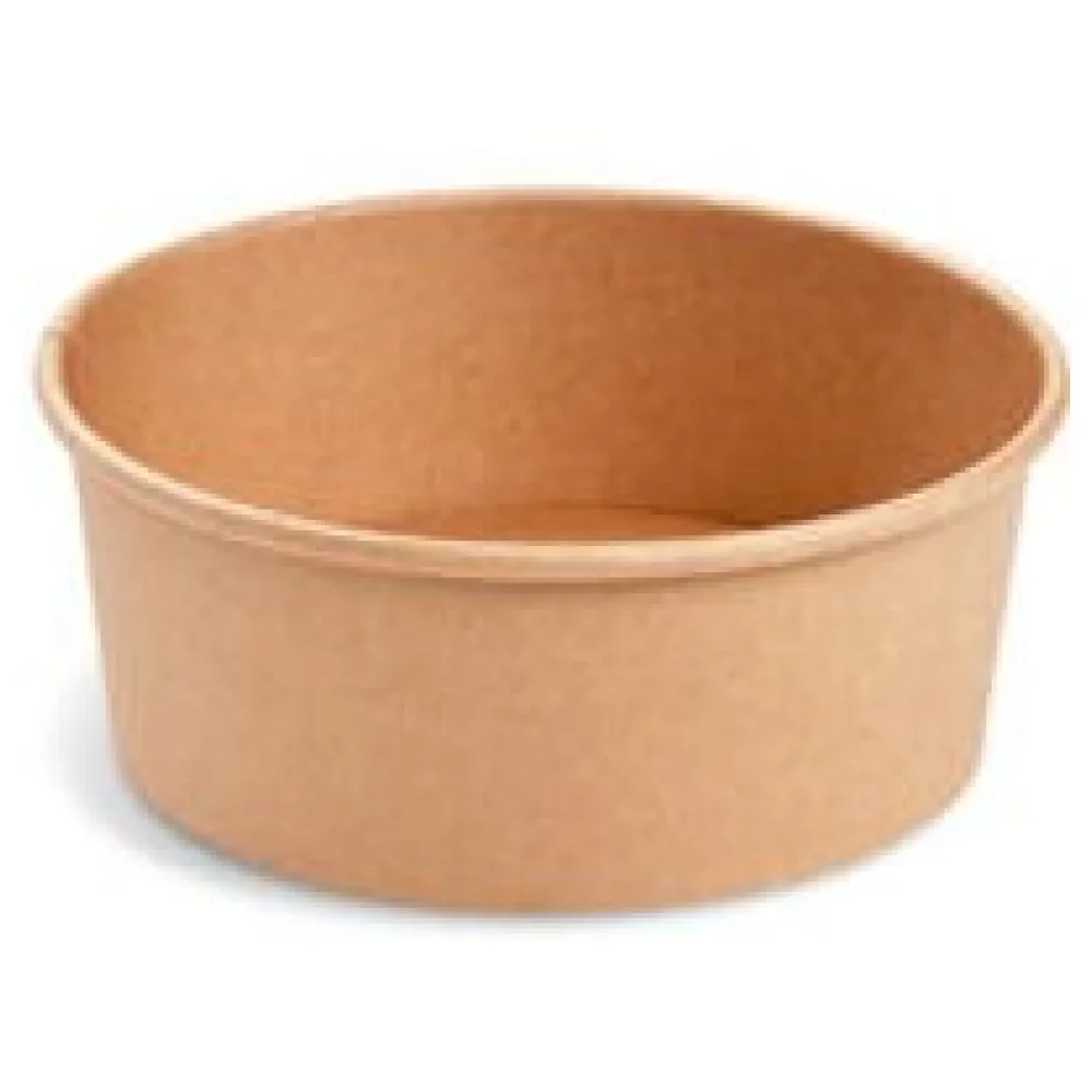 Salatschalen Feinkostschalen braun O150mm aus Pappe PE-beschichtet 750ml, 50 Stk. – Bild 3