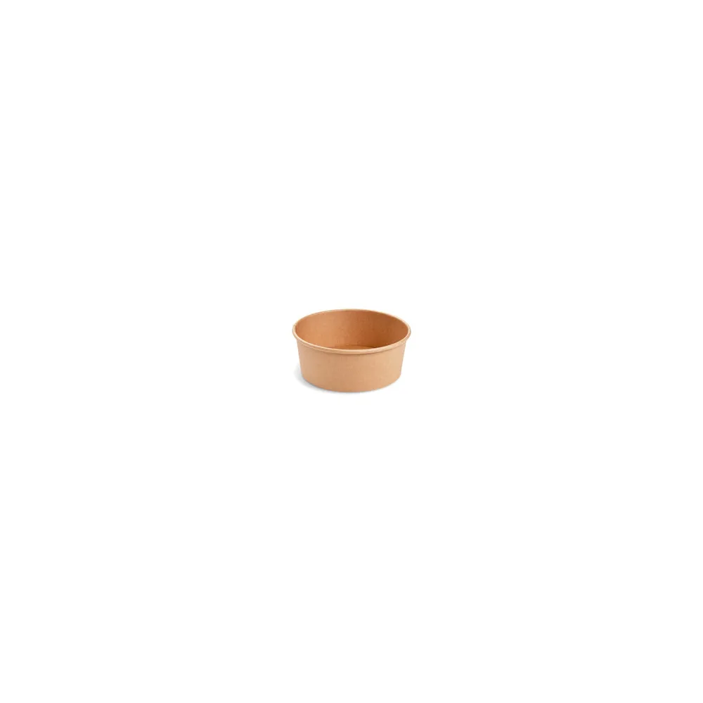 Salatschalen Feinkostschalen braun O150mm aus Pappe PE-beschichtet 750ml, 50 Stk.
