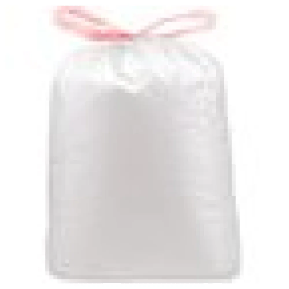 Müllsäcke mit Zugband 120 Liter 70 x 100 cm ECONOMY LDPE weiß, 10 Stk. – Bild 4