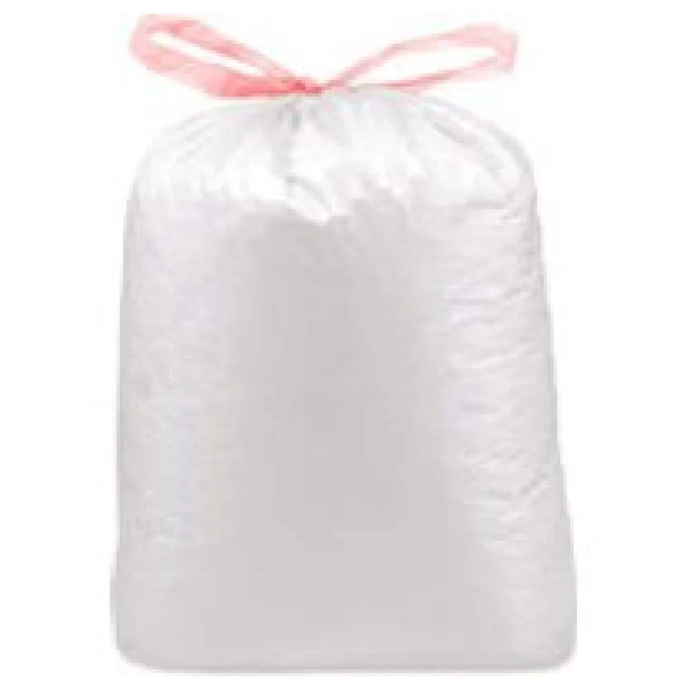Müllsäcke mit Zugband 120 Liter 70 x 100 cm ECONOMY LDPE weiß, 10 Stk. – Bild 3