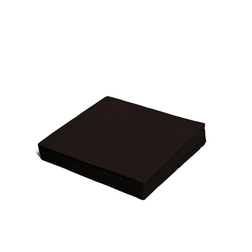 Servietten 33 x 33 cm 1/4 -Falz, 3-lagig schwarz, 250 Stk. – Bild 2