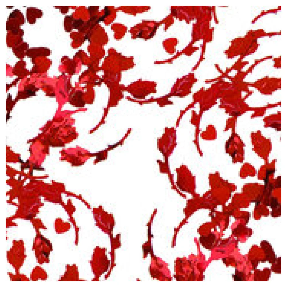 Metallkonfetti Rosen und Herzen, Metallic rot, 25mm, 15gr.