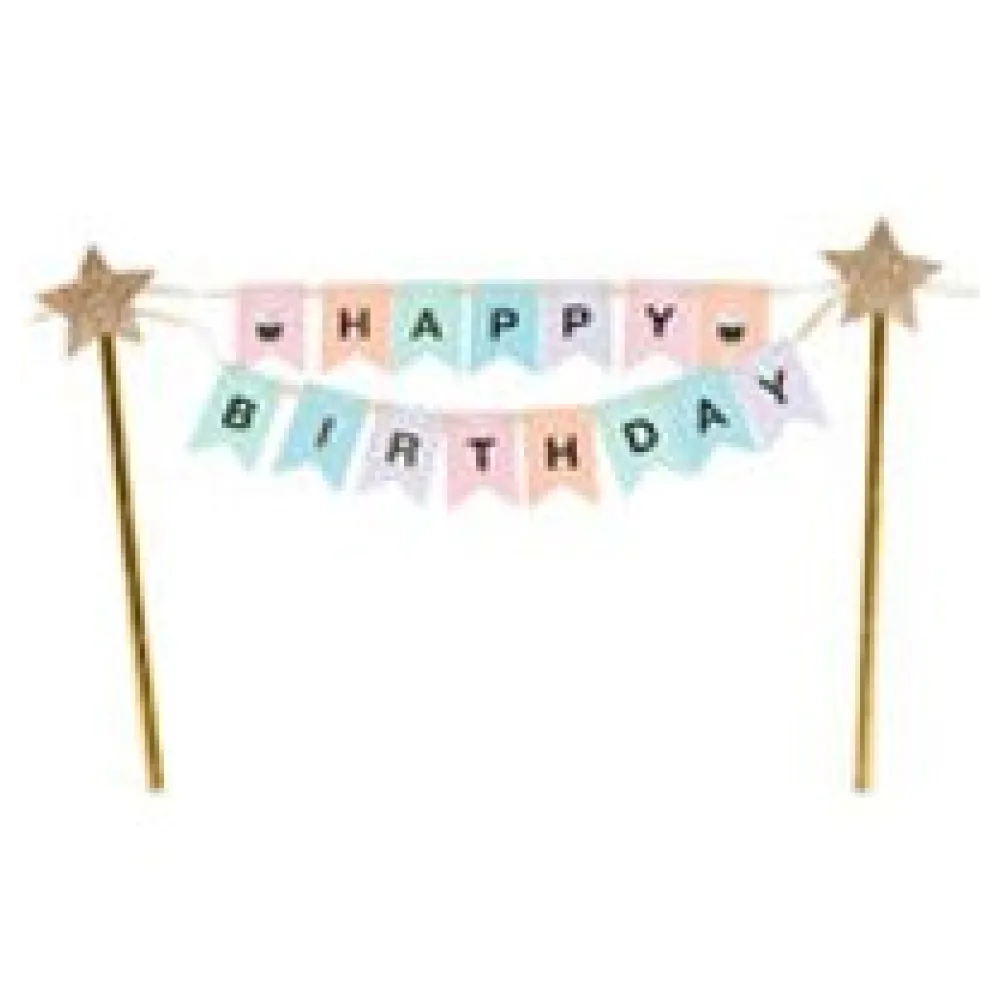 Tortenstecker Cake Topper 'Happy Birthday' 33 x 21cm – Bild 3