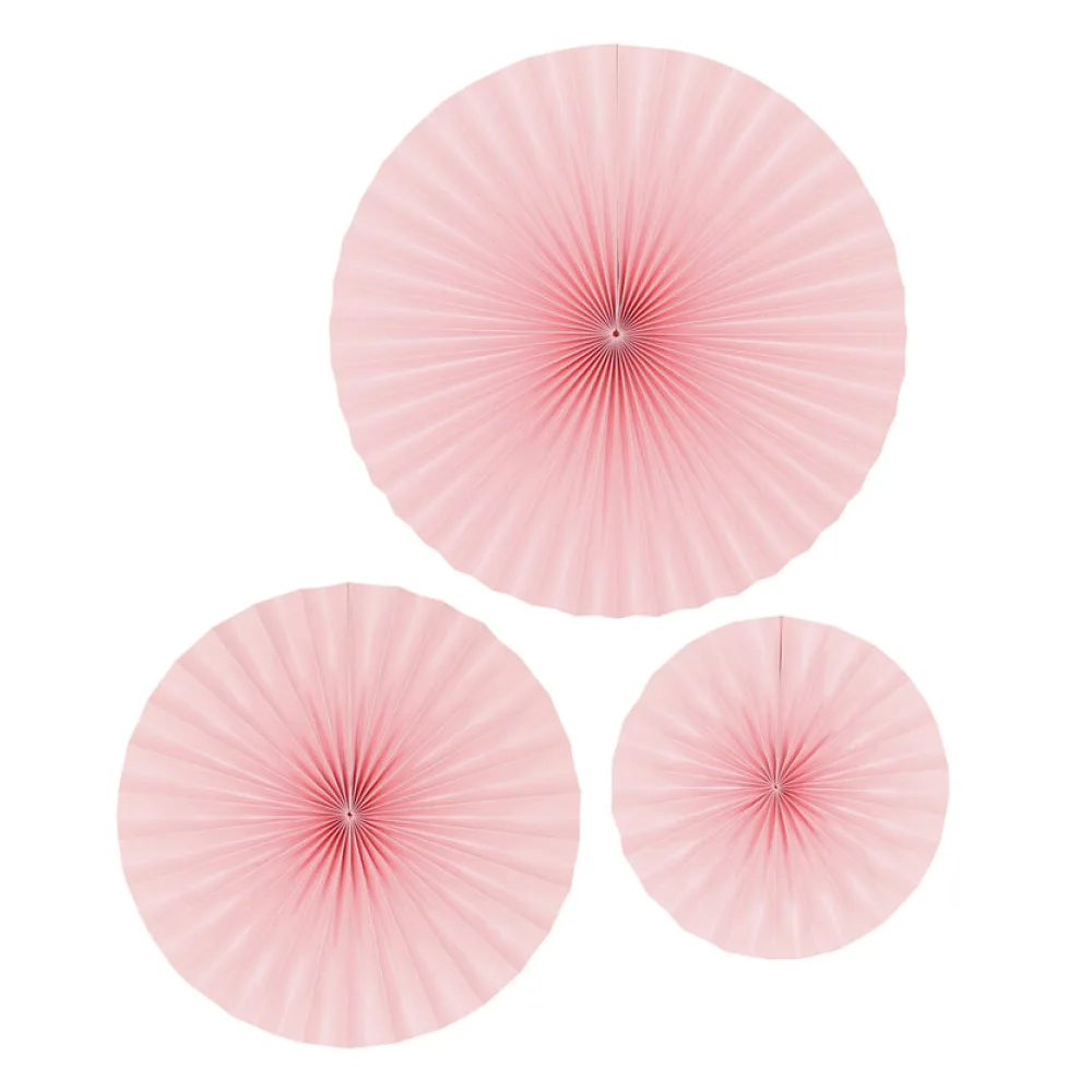 Rosetten Set rosa O 30/40/50 cm, 3 Stk. – Bild 2