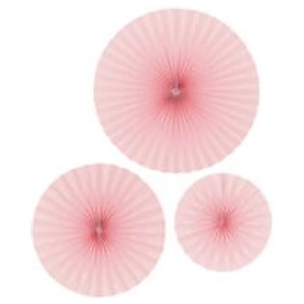 Rosetten Set rosa O 30/40/50 cm, 3 Stk. – Bild 3