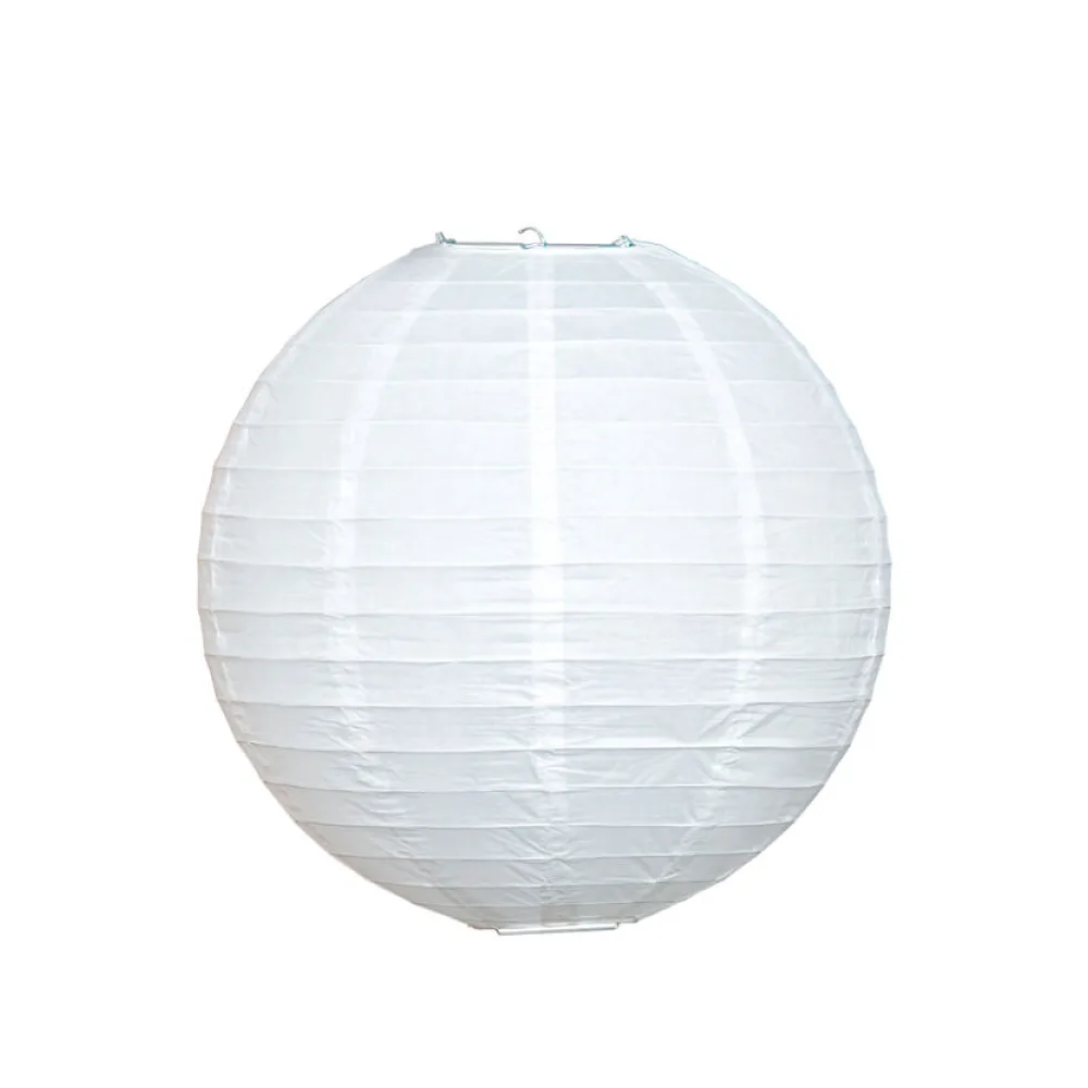 Lampion rund weiß O 25 cm – Bild 2