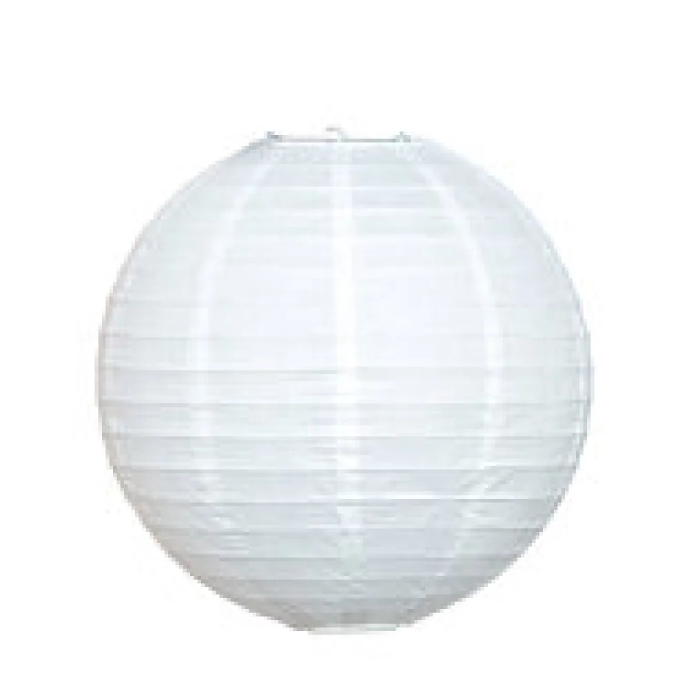 Lampion rund weiß O 35 cm