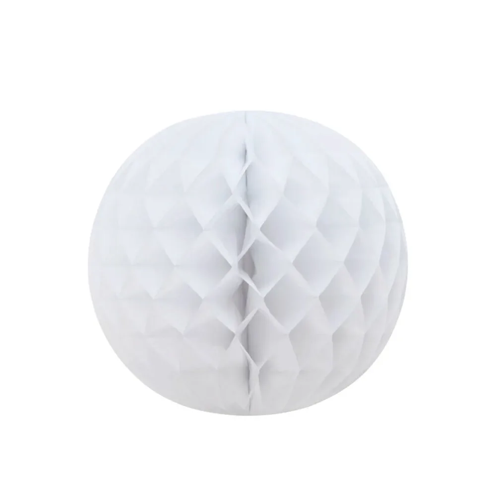 Wabenball Lampion rund weiß O 25 cm – Bild 2