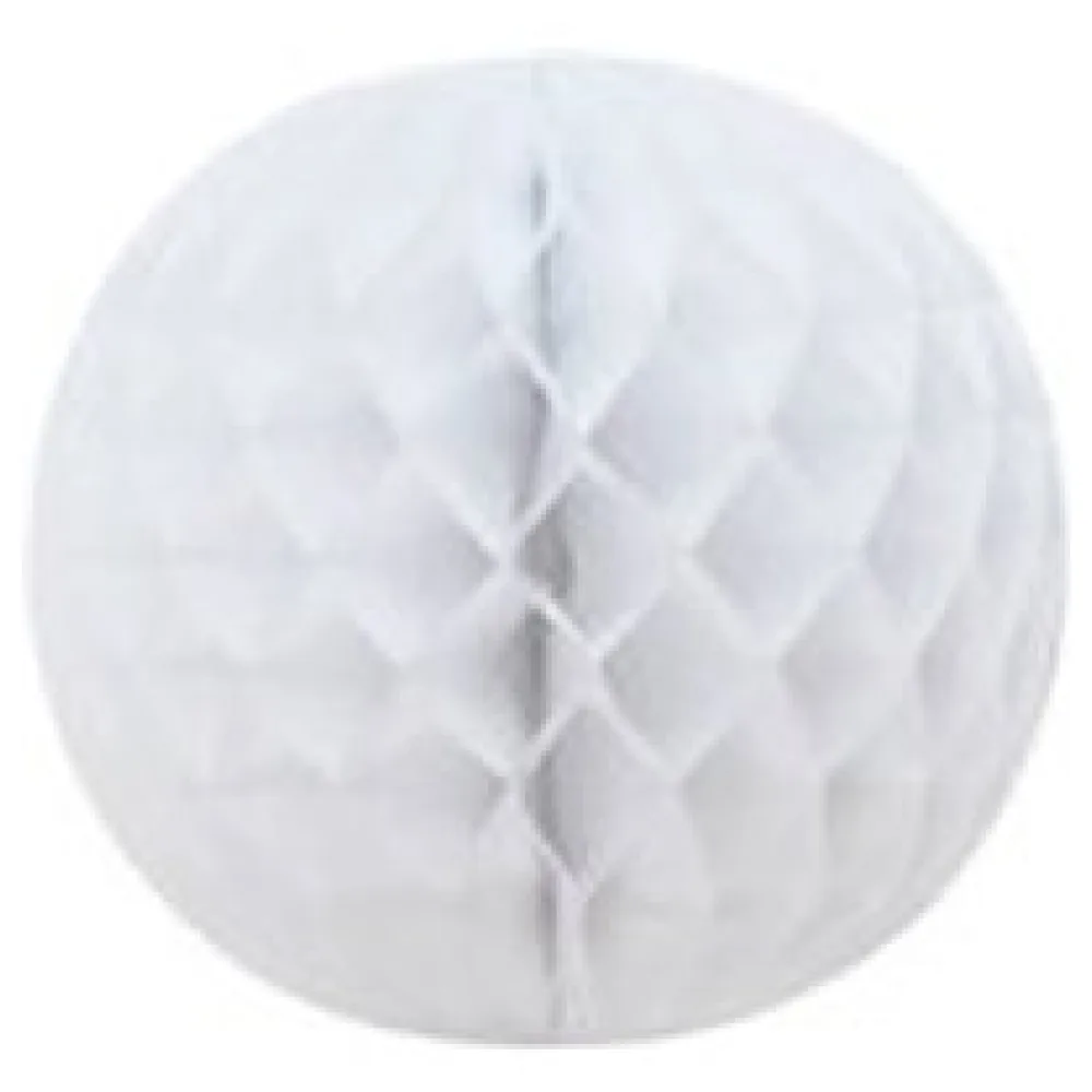 Wabenball Lampion rund weiß O 35 cm – Bild 3