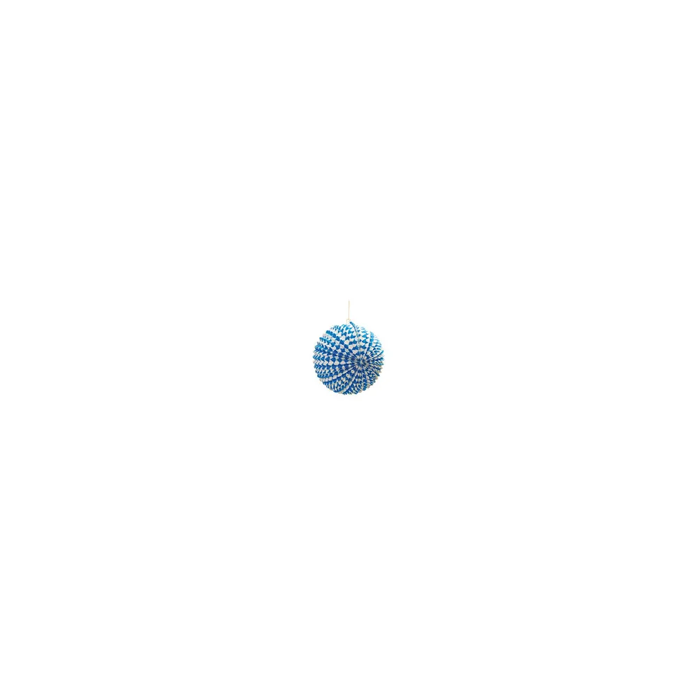Lampion Oktoberfest Bayerische Raute blau O 24 cm
