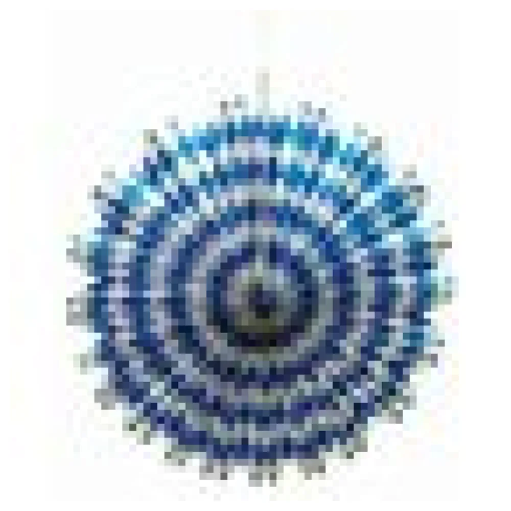 Rosette Oktoberfest Bayerische Raute blau O 50 cm – Bild 4