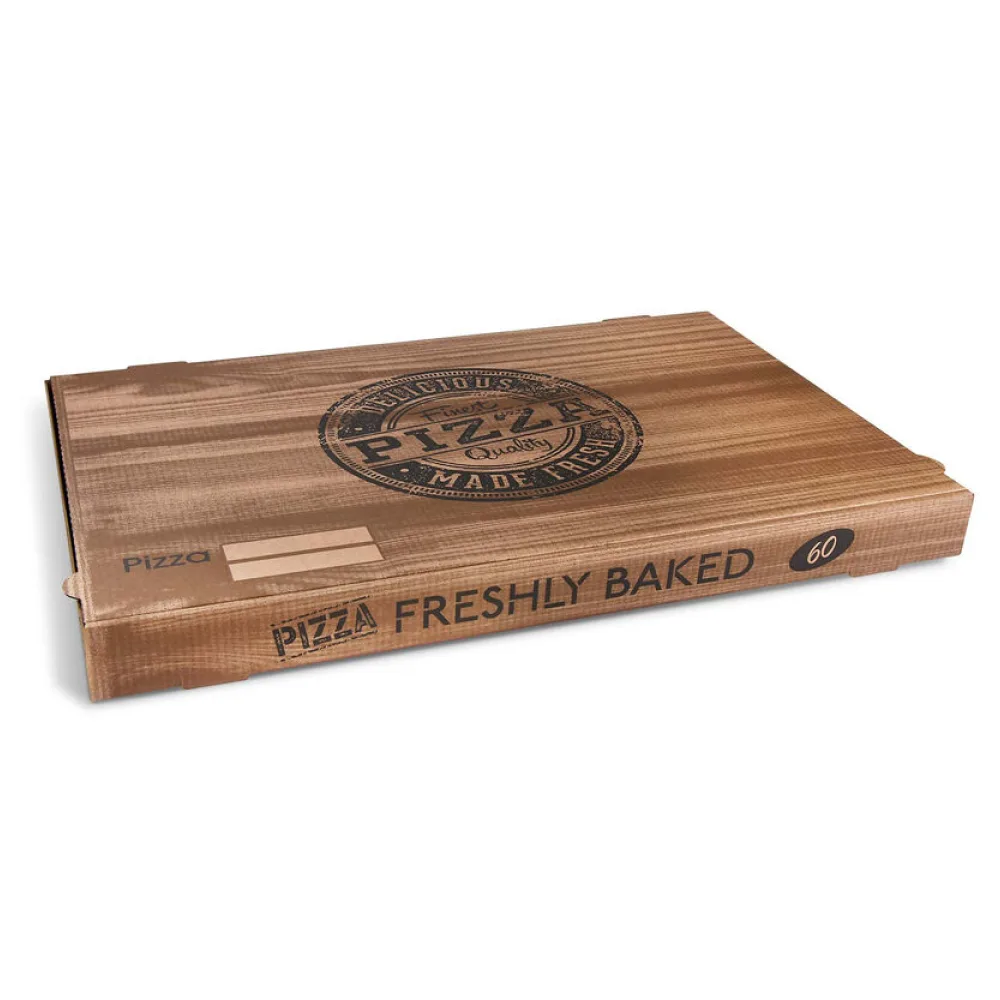 Pizzakarton aus Mikrowellpappe mit neutralem Motiv, 60 x 40 x 5 cm, 50 Stk. – Bild 2