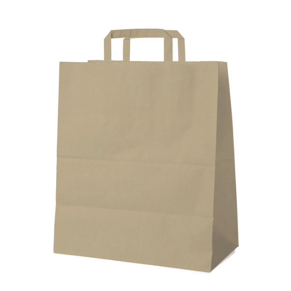 Papiertragetaschen 40+16 x 45 cm mit EAN-Code braun, 50 Stk. – Bild 2