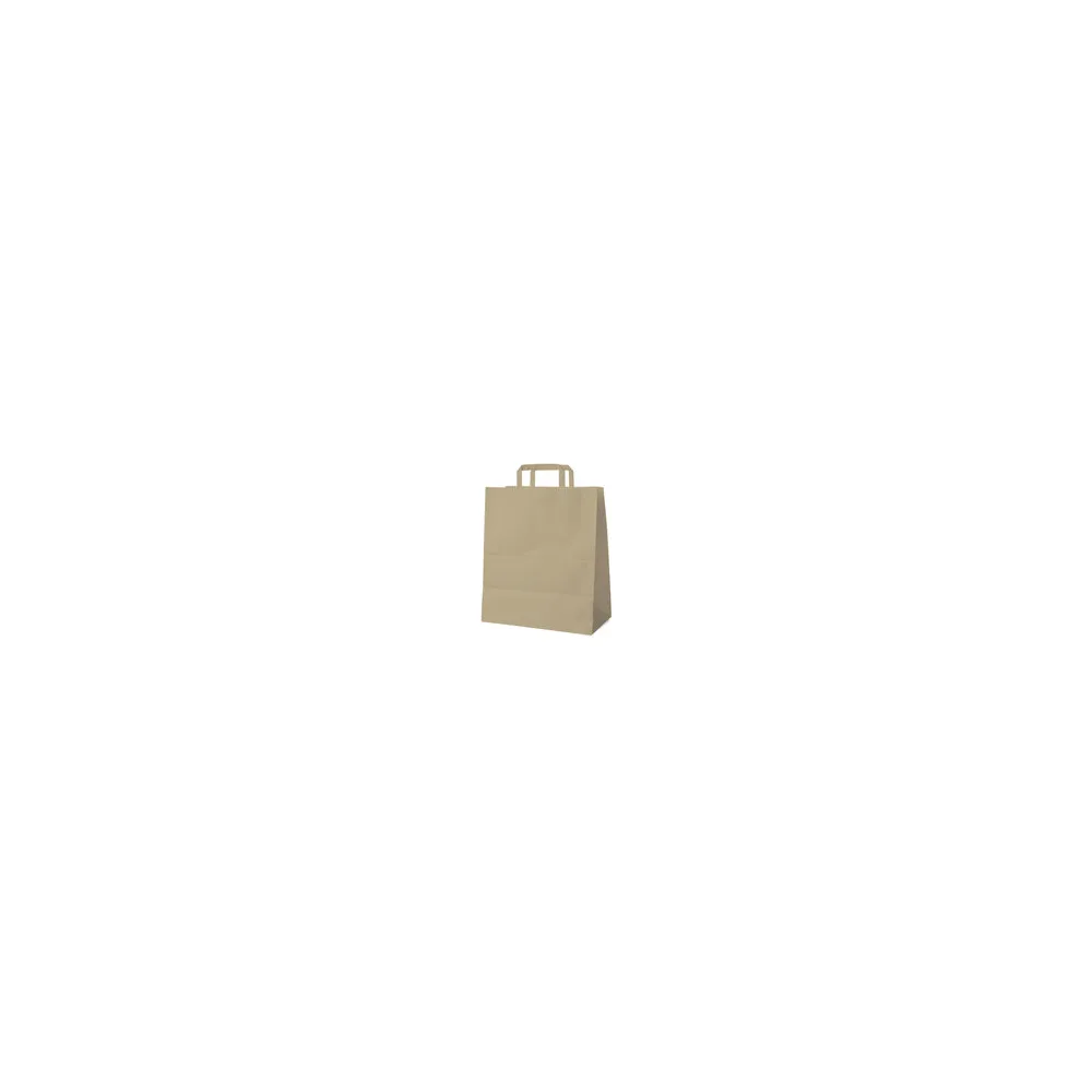 Papiertragetaschen 40+16 x 45 cm mit EAN-Code braun, 50 Stk.
