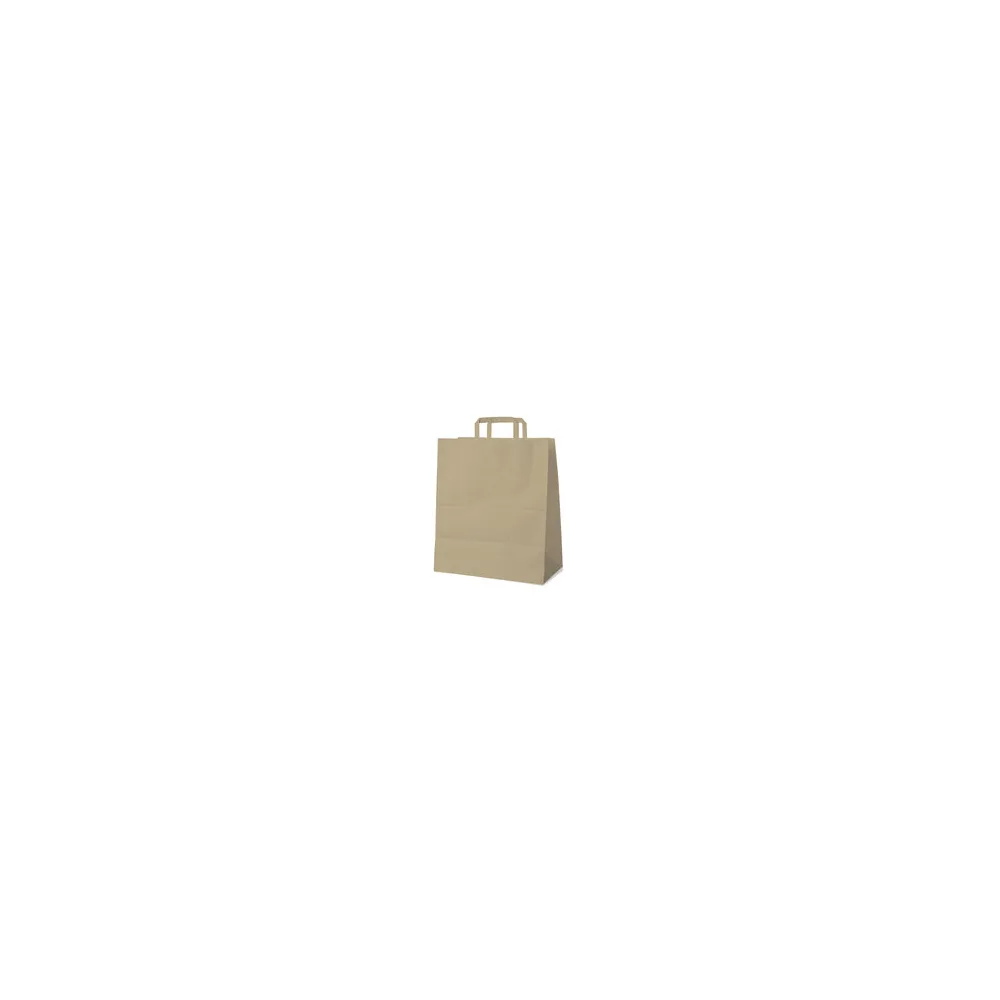 Papiertragetaschen 45+17 x 48 cm mit EAN-Code braun, 25 Stk.