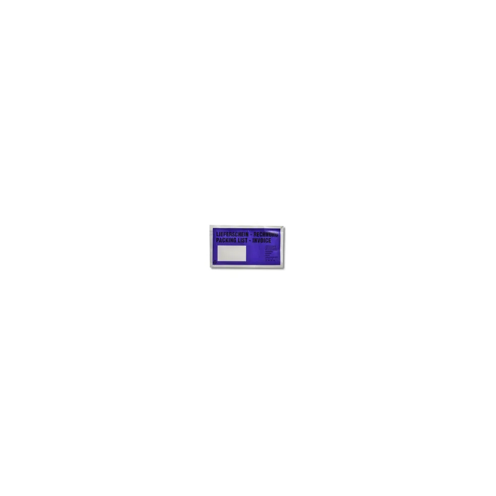 Dokumententaschen Begleitscheintaschen *Lieferschein/Rechnung* violett, DIN Lang, 1000 Stk.