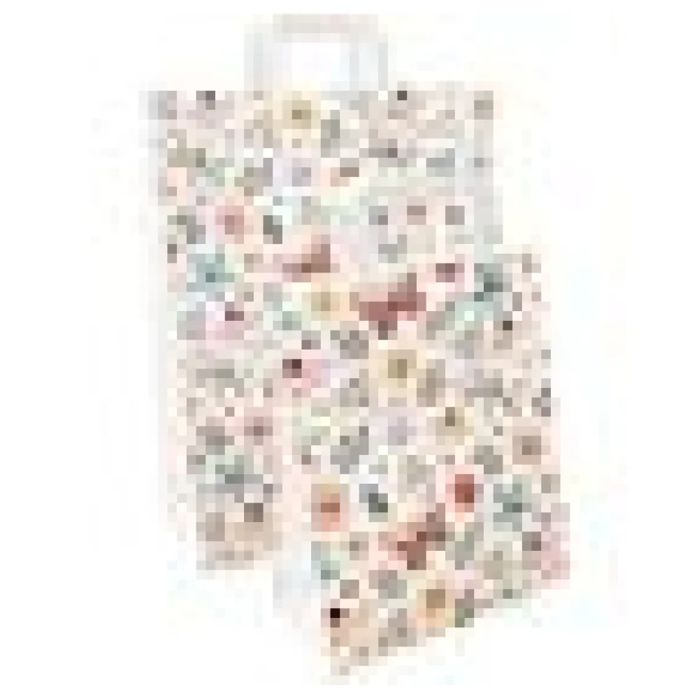 Papiertragetaschen aus Kraftpapier 220+100x280mm mit Schmetterling Motiv weiß, 250 Stk – Bild 4