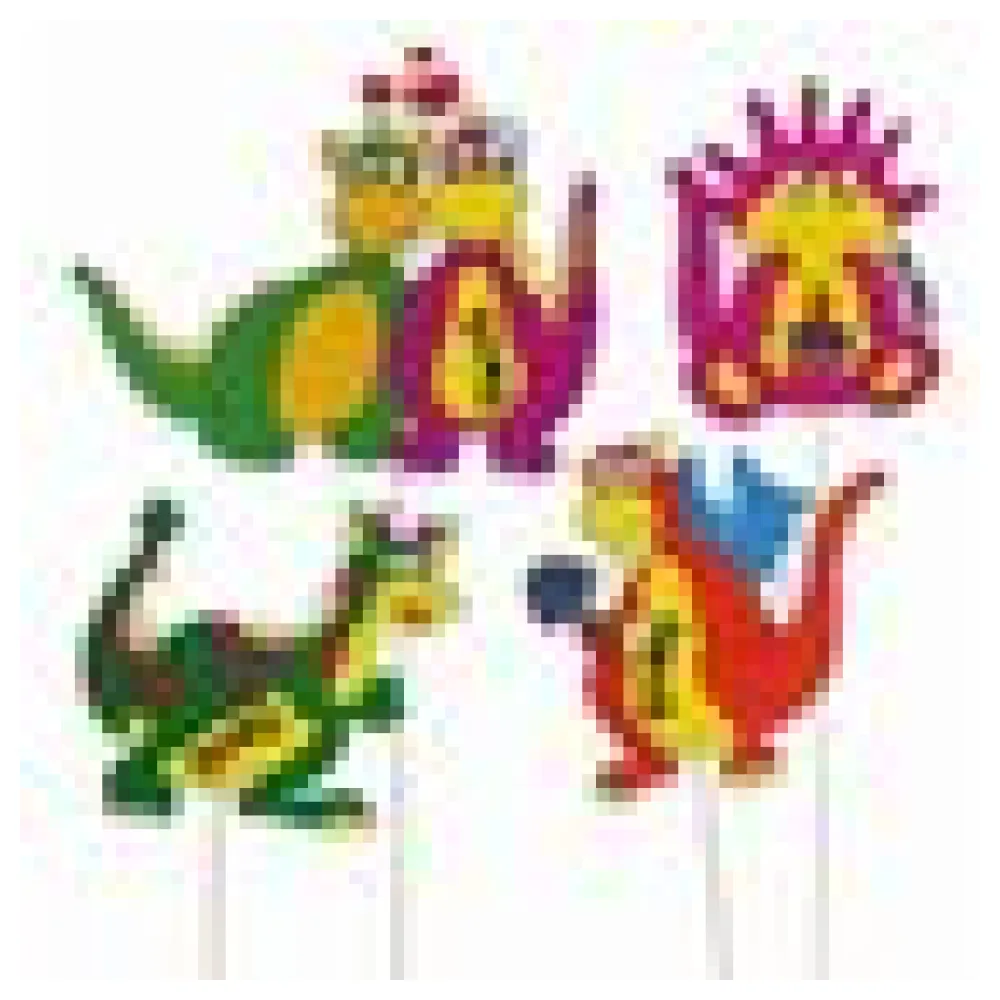 Deko-Picker "Dino Familie", 21cm, 100 Stk. – Bild 4