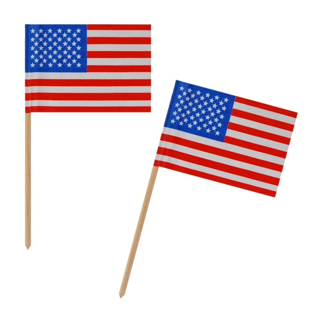Fahnenpicker "Amerika", 10cm, 100 Stk. – Bild 2
