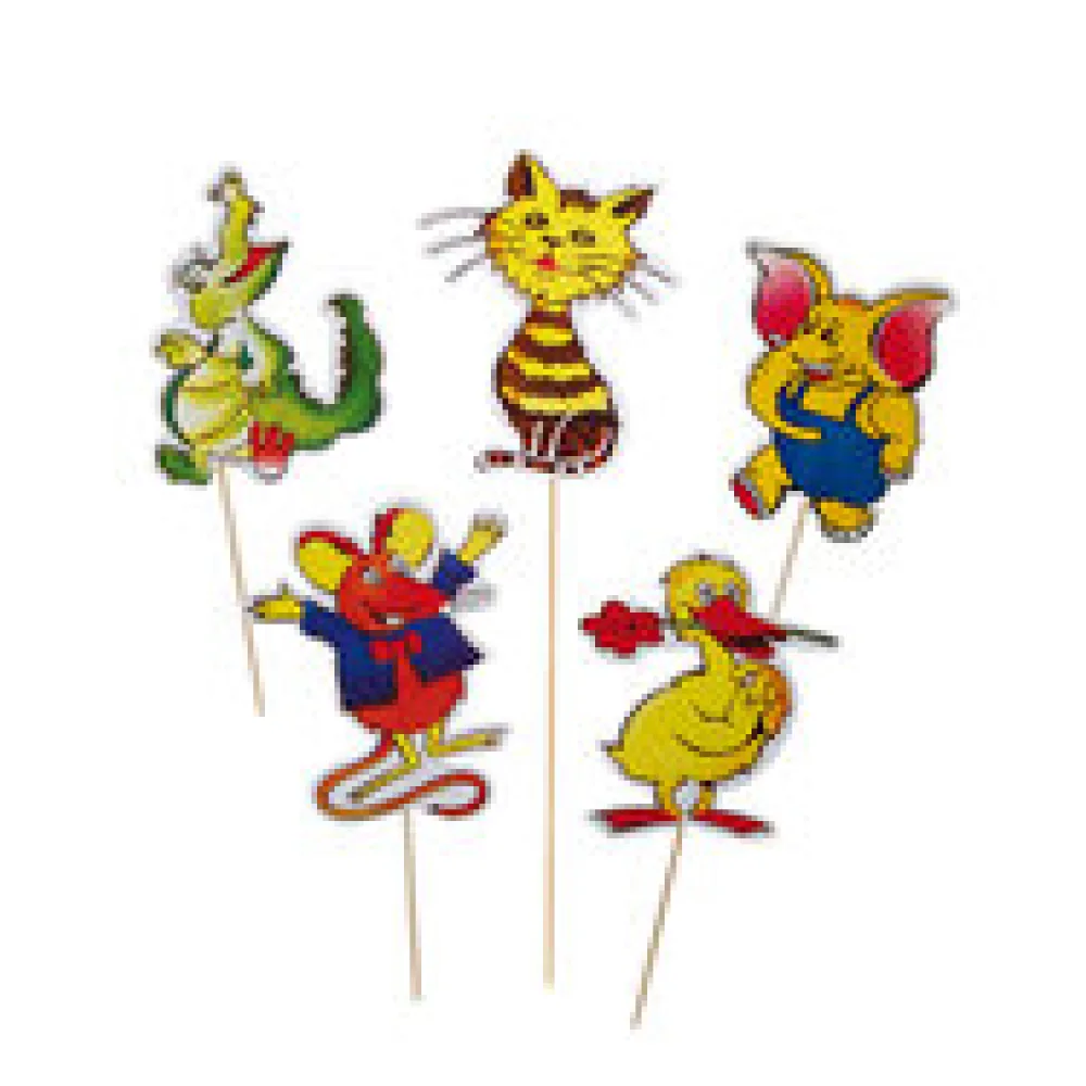 Deko-Picker "Tiere-Mix", 20cm, 100 Stk.