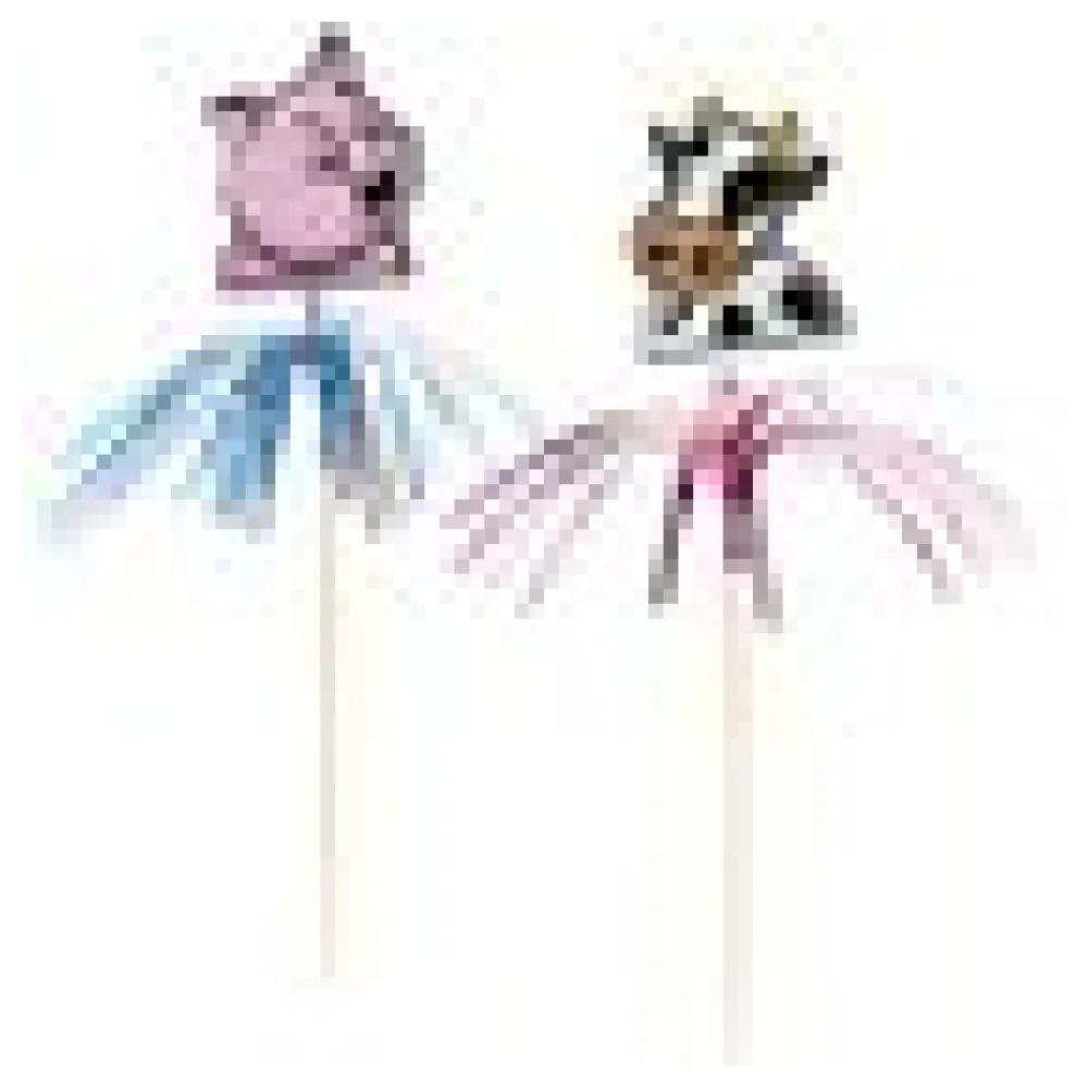 Glitzerpalmen "Bauernhof", 24cm, 100 Stk. – Bild 4