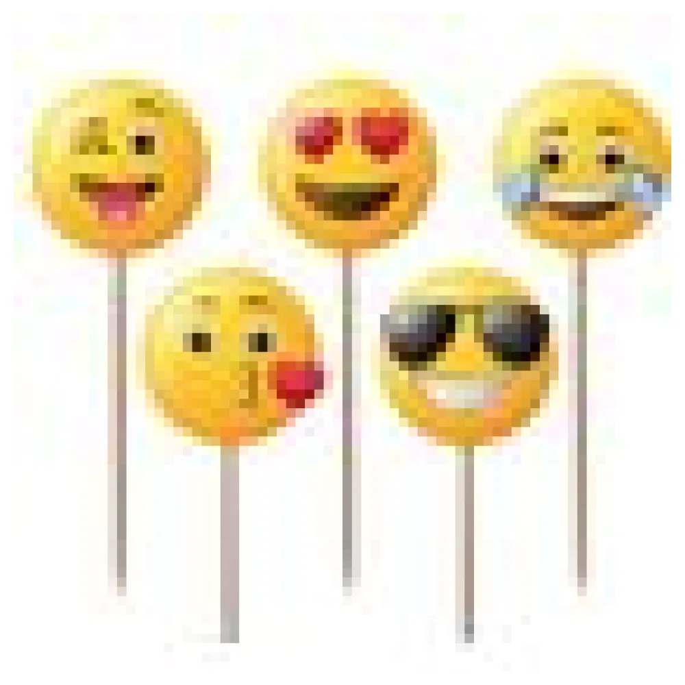 Deko-Picker "Emojis", 12cm, 100 Stk. – Bild 4
