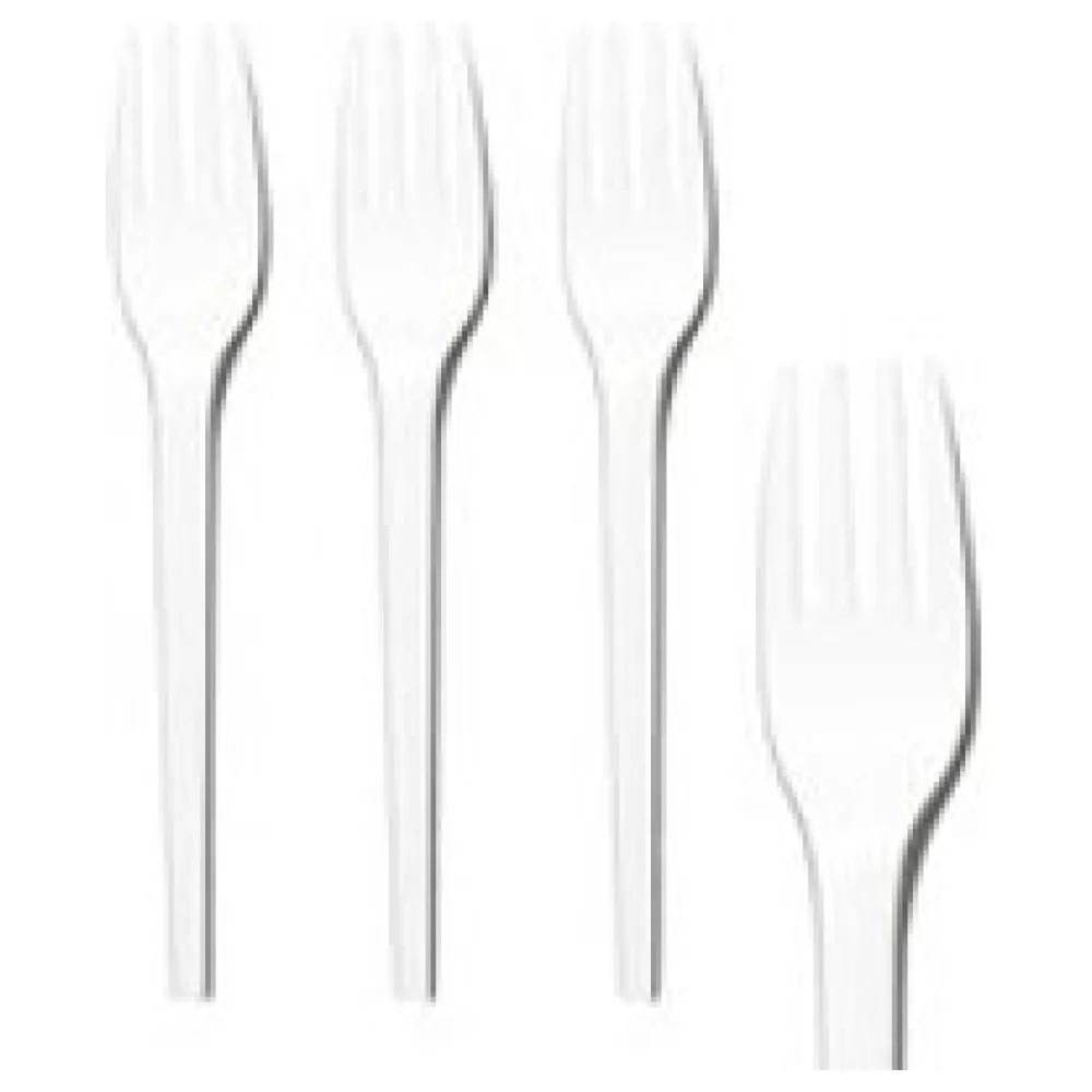 BIO Gabeln aus CPLA, wiederverwendbar, weiß, 16.3cm, 50 Stk. – Bild 3