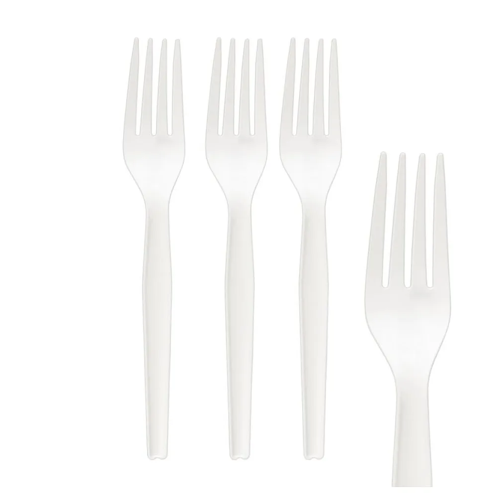 BIO Gabeln "Prestige" aus CPLA, wiederverwendbar, weiß, 18.1cm, 50 Stk. – Bild 2