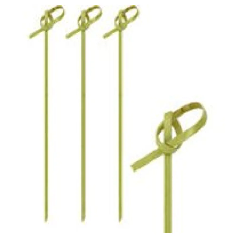 Fingerfood Spieße "Knoten" aus Bambus, 15cm, 250 Stk. – Bild 3