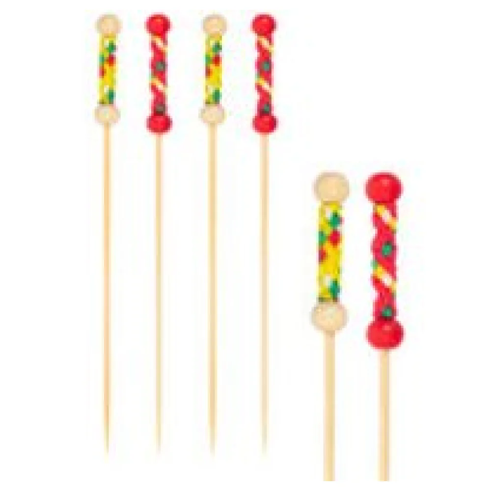 Fingerfood Spieße "String" aus Bambus, 12cm, 200 Stk. – Bild 3