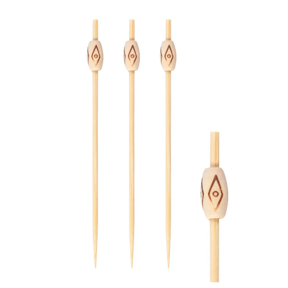 Fingerfood Spieße "Rhombus" aus Bambus, 12cm, 200 Stk. – Bild 2